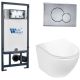 Комплект унитаза с инсталляцией WeltWasser Marberg 507 +Merzbach 043 GL-WT +MAR 507 RD-CR 10000011314 белый глянцевый