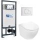 Комплект унитаза с инсталляцией WeltWasser Marberg 507 +Merzbach 043 GL-WT +MAR 507 RD GL-WT 10000011315 белый глянцевый