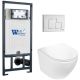 Комплект унитаза с инсталляцией WeltWasser Marberg 507 +Merzbach 043 GL-WT +MAR 507 SE GL-WT 10000011318 белый глянцевый