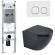 Комплект унитаза с инсталляцией WeltWasser Amberg 350 ST +Merzbach 043 MT-BL +Amberg RD-WT 10000011325 черный матовый