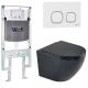 Комплект унитаза с инсталляцией WeltWasser Amberg 497 ST +Merzbach 043 MT-BL +Amberg RD-WT 10000011338 черный матовый
