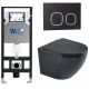 Комплект унитаза с инсталляцией WeltWasser Amberg 506 +Merzbach 043 MT-BL +Amberg RD-BL 10000011340 черный матовый