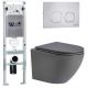 Комплект унитаза с инсталляцией WeltWasser Amberg 350 ST +Merzbach 043 MT-GR +Amberg RD-MT CR 10000011367 серый матовый