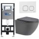 Комплект унитаза с инсталляцией WeltWasser Amberg 506 +Merzbach 043 MT-GR +Amberg RD-WT 10000011383 серый матовый