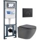 Комплект унитаза с инсталляцией WeltWasser Marberg 410 +Merzbach 043 MT-GR +MAR 410 RD MT-BL 10000011392 серый матовый