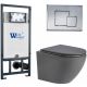 Комплект унитаза с инсталляцией WeltWasser Marberg 507 +Merzbach 043 MT-GR +MAR 507 SE-CR 10000011400 серый матовый