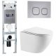 Комплект унитаза с инсталляцией WeltWasser Amberg 350 ST +Merzbach 043 MT-WT +Amberg RD-CR 10000011406 белый матовый