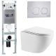 Комплект унитаза с инсталляцией WeltWasser Amberg 350 ST +Merzbach 043 MT-WT +Amberg RD-MT CR 10000011407 белый матовый