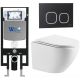Комплект унитаза с инсталляцией WeltWasser Amberg 497 +Merzbach 043 MT-WT +Amberg RD-BL 10000011410 белый матовый