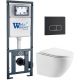 Комплект унитаза с инсталляцией WeltWasser Marberg 410 +Merzbach 043 MT-WT +MAR 410 SE MT-BL 10000011435 белый матовый