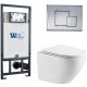 Комплект унитаза с инсталляцией WeltWasser Marberg 507 +Merzbach 043 MT-WT +MAR 507 SE-CR 10000011440 белый матовый