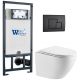 Комплект унитаза с инсталляцией WeltWasser Marberg 507 +Merzbach 043 MT-WT +MAR 507 SE MT-BL 10000011442 белый матовый