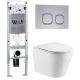 Комплект унитаза с инсталляцией WeltWasser Amberg 350 ST +Salzbach 043 GL-WT +Amberg RD-CR 10000011485 белый глянцевый