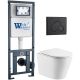 Комплект унитаза с инсталляцией WeltWasser Marberg 410 +Salzbach 043 GL-WT +MAR 410 RD MT-BL 10000011510 белый глянцевый