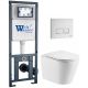 Комплект унитаза с инсталляцией WeltWasser Marberg 410 +Salzbach 043 GL-WT +MAR 410 SE GL-WT 10000011511 белый глянцевый