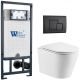 Комплект унитаза с инсталляцией WeltWasser Marberg 507 +Salzbach 043 GL-WT +MAR 507 SE MT-BL 10000011519 белый глянцевый