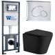 Комплект унитаза с инсталляцией WeltWasser Marberg 410 +Salzbach 043 MT-BL +MAR 410 RD-CR 10000011547 черный матовый