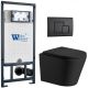 Комплект унитаза с инсталляцией WeltWasser Marberg 507 +Salzbach 043 MT-BL +MAR 507 SE MT-BL 10000011559 черный матовый