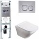 Комплект унитаза с инсталляцией WeltWasser Amberg 350 ST +Hofbach 041 GL-WT +Amberg RD-CR 10000011643 белый глянцевый