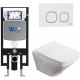 Комплект унитаза с инсталляцией WeltWasser Amberg 497 +Hofbach 041 GL-WT +Amberg RD-WT 10000011650 белый глянцевый