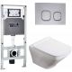 Комплект унитаза с инсталляцией WeltWasser Amberg 506 ST +Hofbach 041 GL-WT +Amberg RD-CR 10000011663 белый глянцевый