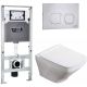 Комплект унитаза с инсталляцией WeltWasser Amberg 506 ST +Hofbach 041 GL-WT +Amberg RD-MT CR 10000011664 белый глянцевый