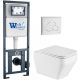 Комплект унитаза с инсталляцией WeltWasser Marberg 410 +Hofbach 041 GL-WT +MAR 410 RD GL-WT 10000011676 белый глянцевый
