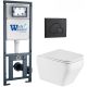 Комплект унитаза с инсталляцией WeltWasser Marberg 410 +Hofbach 041 GL-WT +MAR 410 RD MT-BL 10000011677 белый глянцевый