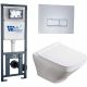 Комплект унитаза с инсталляцией WeltWasser Marberg 410 +Hofbach 041 GL-WT +MAR 410 SE-CR 10000011678 белый глянцевый