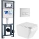 Комплект унитаза с инсталляцией WeltWasser Marberg 410 +Hofbach 041 GL-WT +MAR 410 SE GL-WT 10000011679 белый глянцевый