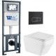 Комплект унитаза с инсталляцией WeltWasser Marberg 410 +Hofbach 041 GL-WT +MAR 410 SE MT-BL 10000011680 белый глянцевый