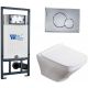 Комплект унитаза с инсталляцией WeltWasser Marberg 507 +Hofbach 041 GL-WT +MAR 507 RD 10000011682 белый глянцевый