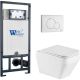 Комплект унитаза с инсталляцией WeltWasser Marberg 507 +Hofbach 041 GL-WT +MAR 507 RD GL-WT 10000011683 белый глянцевый