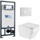 Комплект унитаза с инсталляцией WeltWasser Marberg 507 +Hofbach 041 GL-WT +MAR 507 SE GL-WT 10000011686 белый глянцевый