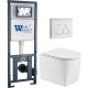 Комплект унитаза с инсталляцией WeltWasser Marberg 410 +Nesenbach 004 GL-WT +MAR 410 RD GL-WT 10000011719 белый глянцевый