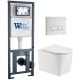 Комплект унитаза с инсталляцией WeltWasser Marberg 410 +Nesenbach 004 GL-WT +MAR 410 SE GL-WT 10000011721 белый глянцевый