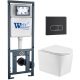 Комплект унитаза с инсталляцией WeltWasser Marberg 410 +Nesenbach 004 GL-WT +MAR 410 SE MT-BL 10000011722 белый глянцевый