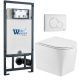 Комплект унитаза с инсталляцией WeltWasser Marberg 507 +Nesenbach 004 GL-WT +MAR 507 RD GL-WT 10000011723 белый глянцевый