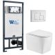 Комплект унитаза с инсталляцией WeltWasser Marberg 507 +Nesenbach 004 GL-WT +MAR 507 SE GL-WT 10000011726 белый глянцевый
