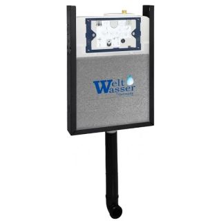 Комплект унитаза с инсталляцией WeltWasser с бачком Amberg 404 + Merzbach 002 MT-BL + Amberg RD-BL 10000011796 черный матовый