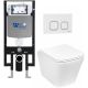 Комплект унитаза с инсталляцией Weltwasser Amberg 497 + Gelbach 043 GL-WT + Amberg RD-WT 10000011854 белый глянцевый