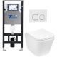 Комплект унитаза с инсталляцией Weltwasser Amberg 506 + Gelbach 043 GL-WT + Amberg RD-WT 10000011864 белый глянцевый