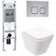 Комплект унитаза с инсталляцией Weltwasser Amberg 350 ST + Gelbach 043 MT-WT + Amberg RD-CR 10000011887 белый матовый