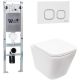 Комплект унитаза с инсталляцией Weltwasser Amberg 350 ST + Gelbach 043 MT-WT + Amberg RD-WT 10000011889 белый матовый