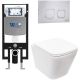 Комплект унитаза с инсталляцией Weltwasser Amberg 497 + Gelbach 043 MT-WT + Amberg RD-MT CR 10000011893 белый матовый
