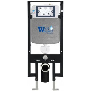 Комплект унитаза с инсталляцией Weltwasser Amberg 497 + Gelbach 043 MT-WT + Amberg RD-MT CR 10000011893 белый матовый