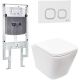 Комплект унитаза с инсталляцией Weltwasser Amberg 497 ST + Gelbach 043 MT-WT + Amberg RD-WT 10000011899 белый матовый