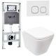 Комплект унитаза с инсталляцией Weltwasser Amberg 506 ST + Gelbach 043 MT-WT + Amberg RD-WT 10000011909 белый матовый