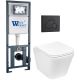 Комплект унитаза с инсталляцией Weltwasser Marberg 410 + Gelbach 043 MT-WT + MAR 410 RD MT-BL 10000011913 белый матовый