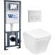 Комплект унитаза с инсталляцией Weltwasser Marberg 410 + Gelbach 043 MT-WT + MAR 410 SE GL-WT 10000011915 белый матовый